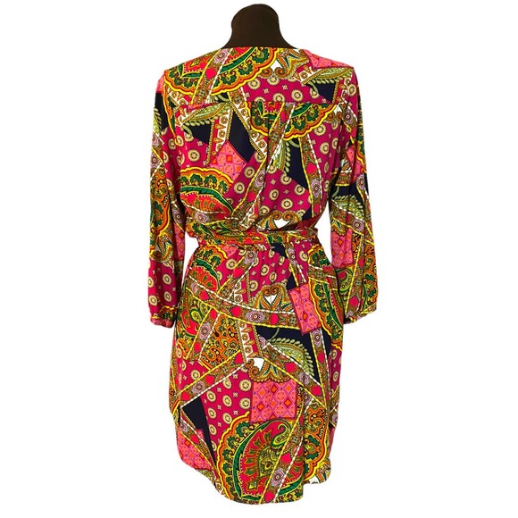 Peach Love multicolor shirt dress size small - Picture 5 of 10